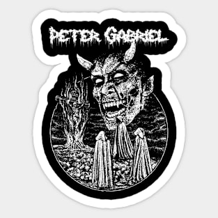 Vintage retro classic peter gabriel 70s Sticker